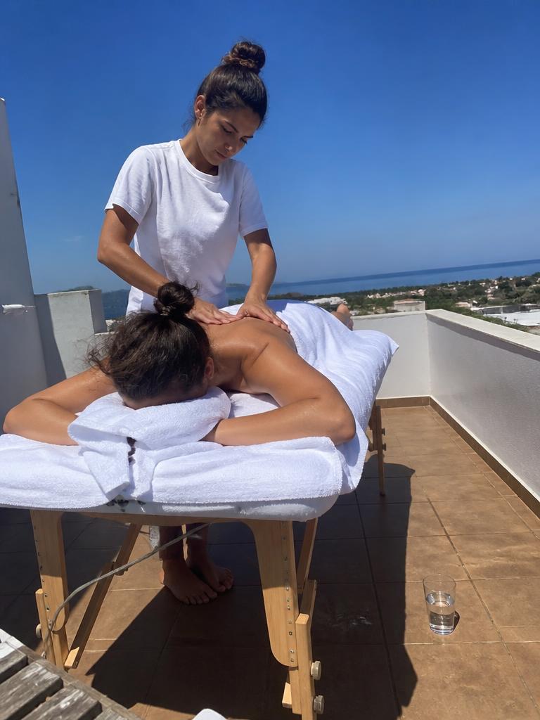 Client photo of a Luxurist massage session in Ibiza