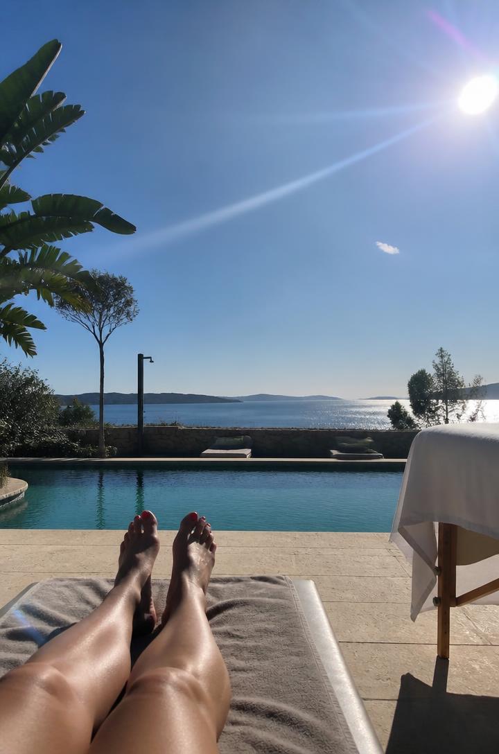 Client photo of a Luxurist massage session in Ibiza