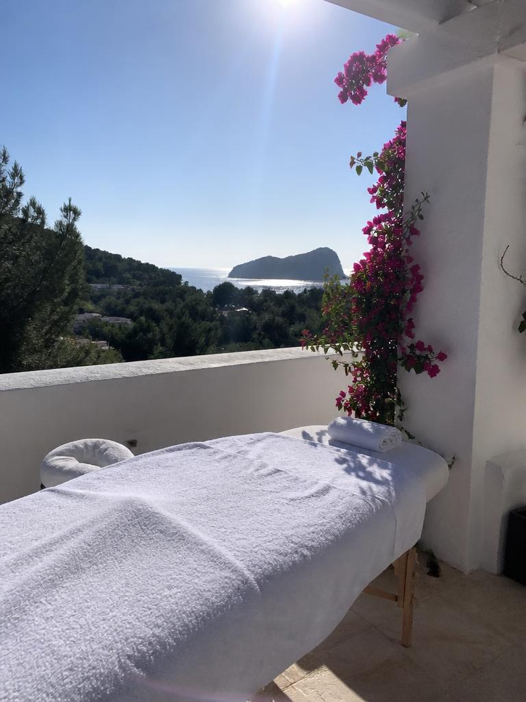 Client photo of a Luxurist massage session in Ibiza