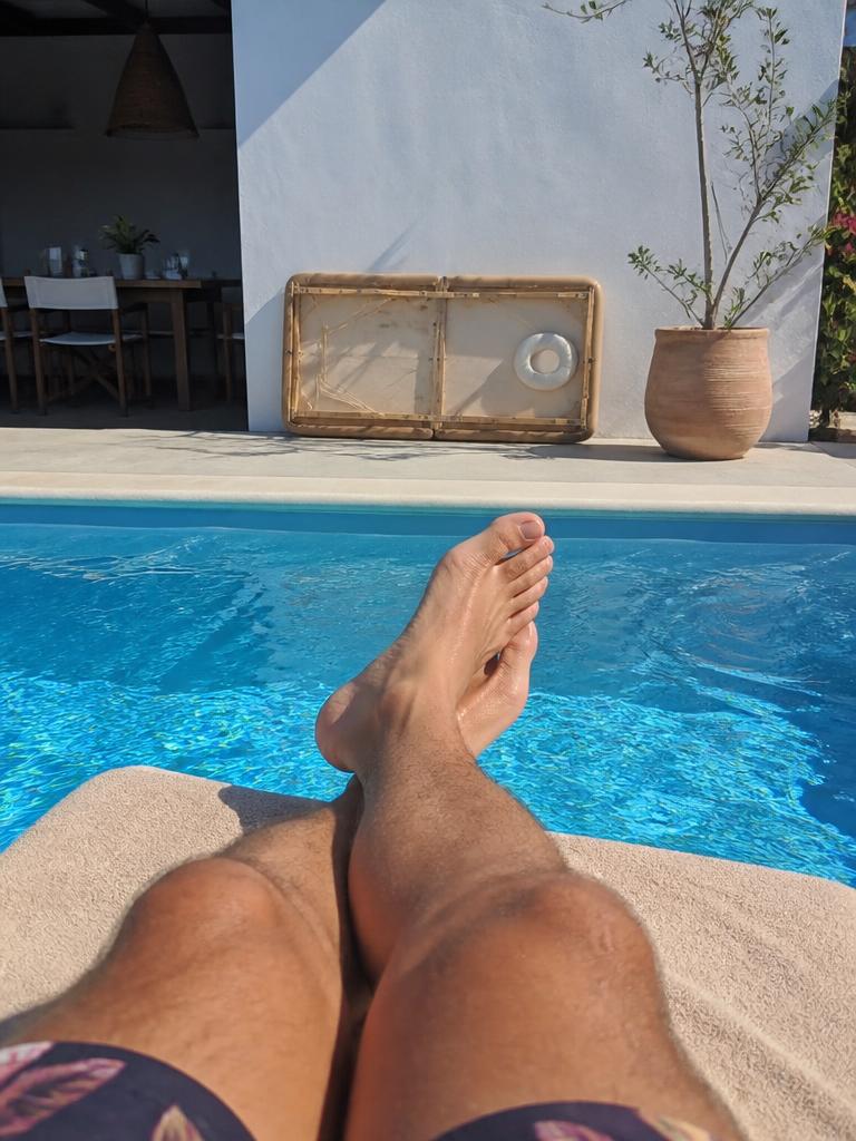 Client photo of a Luxurist massage session in Ibiza